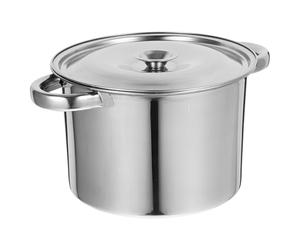 PRETYZOOM Olla de Cocina de Acero Inoxidable 3.0 Mm Tapa Olla Multifuncional para Sopa y Caldo Diámetro 20 Cm Altura 12 Cm para Inducción y Gas Utensilios para Hogar y Restauración