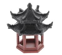 PRETYZOOM Pabellón Hexagonal Miniatura para Decoración De Bonsáis Y Acuarios Escultura Tradicional China para Micro Paisajes Adorno Compacto para Jardín Y Espacios Pequeños