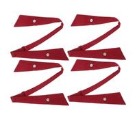 PRETYZOOM Pajaritas Cruzadas Ajustables Cómodas y Minimalistas 4 Piezas de Poliéster para Uniformes Profesionales y Escolares para Hombres y Mujeres
