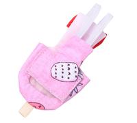 PRETYZOOM Pañal Lavable para Pájaros Diseño de Paloma Lazo y Banda Elástica de Vaquero, Talla S, Divertido Disfraz para Ganso y Paloma Color Rosa Color Aleatorio