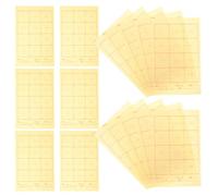 PRETYZOOM Papel para Caligrafía Xuan de Arroz Grueso 8k 12 Cuadros 30 Hojas por Cuaderno, 3 Cuadernos 90 Hojas Total, Papel Artesanal para Caligrafía China y Manualidades Artísticas