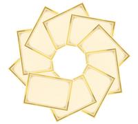 PRETYZOOM Papel Para Diplomas A4 210x297 Mm, 10 Hojas, Blanco, Imprimible y Escribible, Con Estampado Dorado, Para Certificados Honoríficos y Cartas de Nombramiento
