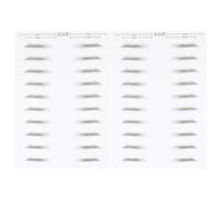 PRETYZOOM Parche Adhesivo para Cejas 6D Resistente al Agua Aspecto Vello Natural Tamaño Pequeño Color Marrón Oscuro 10 Pares para Hombres Herramienta de Maquillaje para Cejas Adecuado