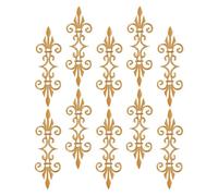 PRETYZOOM Parches Bordados Dorados para Coser 10 Piezas Apliques con Diseño Floral Termoadhesivos Vintage para Ropa Teatral Decoración de Trajes de Ópera Clásica Brillo y Textura Metálica