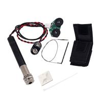 PRETYZOOM Pastilla Endpin Jack Piezo con Control Volumen y Tono para Guitarra Acústica Folk Preamp Activo Compacto Instalación Fácil y Duradera Negro