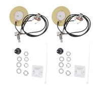 PRETYZOOM Pastilla Piezoeléctrica para Guitarra Acústica 50 MM Juego de 2 Transductores Potenciómetro Integrado Accesorios para Guitarra Electroacústica y Mandolina Captador de Sonido