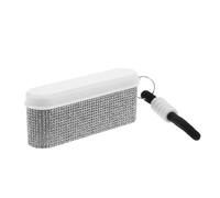 PRETYZOOM Pastillero Portátil 4 Compartimentos Multigrid para Medicamentos, Cierre Seguro, Diseño Elegante con Detalles Brillantes, Adecuado para Viajes y Uso Diario