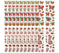 PRETYZOOM Pegatinas 3D de Goma EVA Autoadhesivas para 40 Láminas Diseños de Mariposas y Flores Pequeñas Calcomanías de para Manualidades y Decoración Infantil