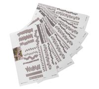 PRETYZOOM Pegatinas Adhesivas para Suelo de Miniaturas 3D, 5 Piezas de Azulejos de Jardín Zen Textura de Ladrillo, Recortables y Autoadhesivas para Bandejas de Arena, Casas de Muñecas