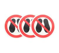 PRETYZOOM Pegatinas de Advertencia de Seguridad Prohibido 3 Unidades Adhesivas Autoadhesivas para Superficies Lisas Señal de Precaución Industrial y Piscinas Calcomanías Resistentes y