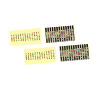 PRETYZOOM Pegatinas para Diapasón de Guitarra 4 Unidades, Notas Musicales y Escalas, Transparentes y Negras, Accesorio para Principiantes, Aprendizaje Fácil para Guitarra Color Aleatorio