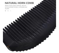 PRETYZOOM Peine de Cuerno de Búfalo Natural 17-19 CM Mango Ergonómico para Peinar Cabello Peine para Hombres y Mujeres Herramienta Suave para Cuero Cabelludo y Uso Doméstico