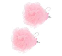 PRETYZOOM Pelota de Baño de Malla de Dibujos Animados Forma de Unicornio para 2 Piezas Color Rosa Esponjas de Baño Infantiles Exfoliantes y Suaves para Limpieza y Masaje Corporal