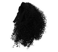 PRETYZOOM Peluca Corta Rizada para Mujer Peluca Sintética Negra de Cabello Ondulado Tamaño Medio Resistente al Calor Cómoda y Transpirable para Eventos Cosplay y Uso Diario