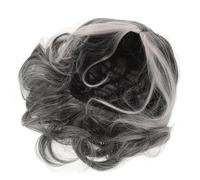 PRETYZOOM Peluca para Disfraz de Abuela Corta y Rizada Color Gris Plateado Fibra Sintética Ligera Cobertura Total y Ajuste Seguro para Mujeres Mayores Fiestas de Halloween y Cosplay