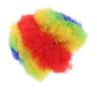 PRETYZOOM Peluca Rizada Colorida para Fiesta de Fútbol Peluca Afro Sintética Ligera para Adultos y Adolescentes Accesorio de Disfraz para Carnaval y Eventos Temáticos