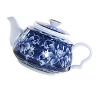 PRETYZOOM Pequeña Tetera De Porcelana Tetera De Cerámica Azul Y Jarra De Té China Clásica De Flor Retro De Agua Cafetera Con Tapa