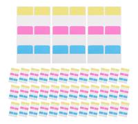 PRETYZOOM Pestañas Adhesivas para Índices Reutilizables 20 Bolsas 60 Unidades Medianas Etiquetas Adhesivas para Clasificación y Archivo de Libros Cuadernos y Documentos Oficina y Escuela