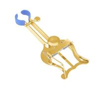 PRETYZOOM Pinza Portátil Ajustable para Partituras de Trompeta, Clip Ligero para Lira de Música de Marcha, Soporte Resistente Antideslizante en Color Dorado y Azul, Accesorio Compacto