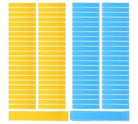 PRETYZOOM Pinzas para Bolsas de Basura Pequeñas Clips para Asas de Contenedores de Basura Color Azul y Amarillo Paquete de 100 Unidades Fijación Antideslizante para Cocina Hogar y