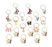 PRETYZOOM Pinzas para Trenzas y Joyas Cabello con Diseño de Mariposas, 18 Piezas, Tamaño Mixto, Accesorios para Trenzas y Rastas, Mujer, para Fiestas y Club Nocturno Varios estilos