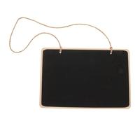 PRETYZOOM Pizarra de Madera Negra Mini Tablero Creativo Reutilizable Cuerda para Colgar para Mensajes y Decoración en Casa en Puerta o Pared