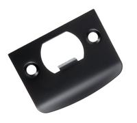 PRETYZOOM Placa de Refuerzo de Cerrojo Placa Guía de Cerradura de Puerta de Acero Inoxidable Negro 1 Pieza para Lengüetas de Cerradura de Madera