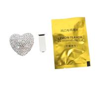 PRETYZOOM Porta Perfume para Coche Forma de Corazón Clip para Rejilla de Ventilación de Coche Decoración para Salida de Aire Gemas de Imitación Hecho para Clip de Aromaterapia y Porta