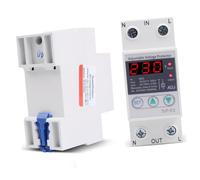 PRETYZOOM Protector de Voltaje Ajustable con Diseño Modular Interruptor Automático de Protección contra Sobretensión y Subtensión para Instalación Riel Din