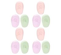 PRETYZOOM Protectores Auditivos de Silicona para Salón 6 Pares 2 Rosa Claro 2 Morado Claro Cubre Orejas Impermeables para Teñir el Cabello y Ducha Accesorios de