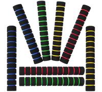 PRETYZOOM Puños Antideslizantes de Esponja para Manillar de Bicicleta 4 Pares Cómodos y Suaves Tamaño 22 CM Colores Rojo Azul Verde Amarillo Accesorios para Ciclismo y Patinete