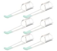 PRETYZOOM Puntas de Cuchara Oídos en Pp, 6 Piezas Tamaño Adulto 30-39mm, Limpiador Profesional de Cerumen para Limpieza Diaria y Evitar Tapones