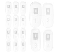 PRETYZOOM Puntas para Práctica de Uñas Acrílicas 100 Piezas Transparentes de Abs Flexibles para Arte de Uñas Profesionales y Salón, Consejos para Exhibición de Esmalte y Entrenamiento