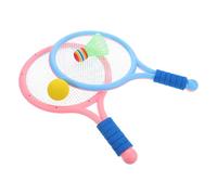 PRETYZOOM Raquetas Badminton y Tenis para Completo con Pelotas Mango Ergonómico y Colores Vibrantes para Niñas de Años Juguete Deportivo Infantil para Exterior Interior
