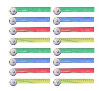 PRETYZOOM Regla de Madera Fútbol para 18 Cm Escala Precisa, 20 Unidades Surtidas Color Madera, Premio Estudiantil y Herramienta de Estudio Adecuado para Recompensas Color Aleatorio