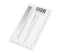 PRETYZOOM Regla para Medir Arañazos y Regla de Ancho de Línea Alta Precisión, Marcas Claras, Diseño Versátil y Duradero para Profesionales en Inspección de Defectos