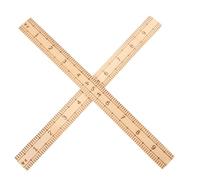 PRETYZOOM Reglas de Madera para Costura y Manualidades 2piezas, Herramienta Ligera y Versátil para Medición Precisa en Tela y Papel, Adecuado para Confección y Patronaje