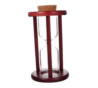 PRETYZOOM Reloj De Arena Recargable Decorativo 9,8x17 Cm Madera y Cristal Temporizador Multifuncional para Hogar y Oficina Decoración DIY Tapón De Madera