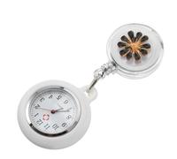 PRETYZOOM Reloj de Bolsillo Diseño de Aleación Clip de Enfermería Resistente al Agua y Esfera Clara para Mujeres en Medicina, Adecuado para Uso Diario