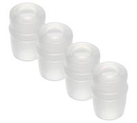 PRETYZOOM Repuestos de Válvula de Mordida en Silicona para Botellas Deportivas, Pack de 4 Boquillas White para Mochilas de Hidratación en Ciclismo y Trekking