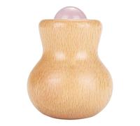 PRETYZOOM Rodillo Facial de Jade Auténtico para Masaje Refrescante Madera, Herramienta Portátil para Cuidado del Rostro en Uso Doméstico