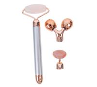 PRETYZOOM Rodillo Facial De Jade y Palo De Masaje Eléctrico, Mediano Para Cuidado De Piel Sensible, Masajeador Portátil Contra Hinchazón, Masaje Relajante Para Rostro En Casa