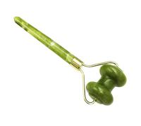 PRETYZOOM Rodillo Jade Auténtico Masajeador Facial de Piedra Natural Ligero y Portátil Herramienta de Belleza para Cuidado Piel y Masaje Antiarrugas Uso Rostro Cuello y Ojos
