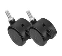 PRETYZOOM Ruedas Giratorias para Tendedero de Ropa 2 Piezas Freno Ruedas de Repuesto Negras para Carro Accesorio Industrial Resistente para Base de Tendedero