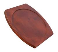 PRETYZOOM Salvamanteles Redondo de Madera Maciza Engrosada 24,8 Cm, Base Aislante Térmico Antideslizante para Olla Caliente, Accesorio Multifunción para Cocina y Mesa