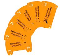 PRETYZOOM Señales de Advertencia de Cerca Eléctrica Seguras 22,5x14,5 Cm, 6 Piezas de Plástico Resistente Intemperie, Señal de Peligro Industrial para Áreas Exteriores, Precaución