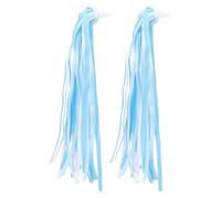 PRETYZOOM Serpentinas Decorativas para Patinete Infantil y Bicicleta, Hechas de Poliéster, 1 Par de Borlas Que Vuelan y Bailan Viento, Accesorios