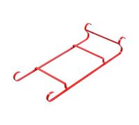 PRETYZOOM Soporte de Bandeja para Dulces Navideño en Forma de Trineo de Hierro Rojo Estante Decorativo para Mesa Festiva Organizador de Aperitivos para Reuniones y Fiestas Familiares