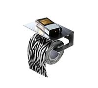 PRETYZOOM Soporte De Papel Higiénico Toallero Estante De Almacenamiento Teléfono Móvil Accesorios Baño Aluminio