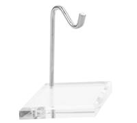 PRETYZOOM Soporte de Sobremesa Gancho Único para Reloj de Bolsillo y | Acrílico y Metal, Diseño Minimalista Plateado, para Vitrina, Expositor y Stand de Exhibición